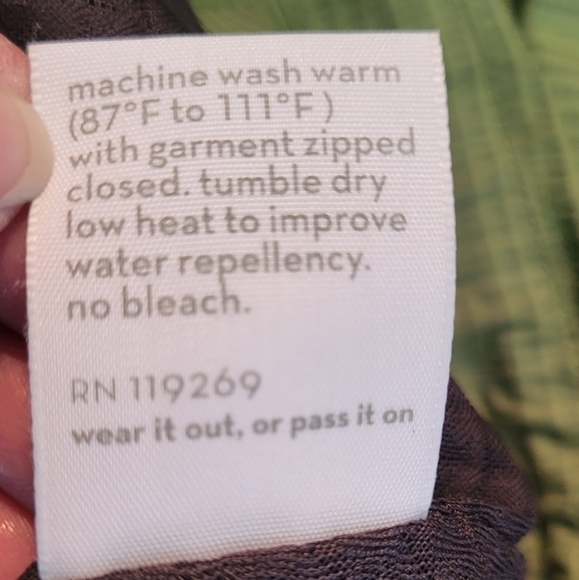 Nau Lime Green Striped Hooded Lightweight Jacket Size M - Picture 13 of 14